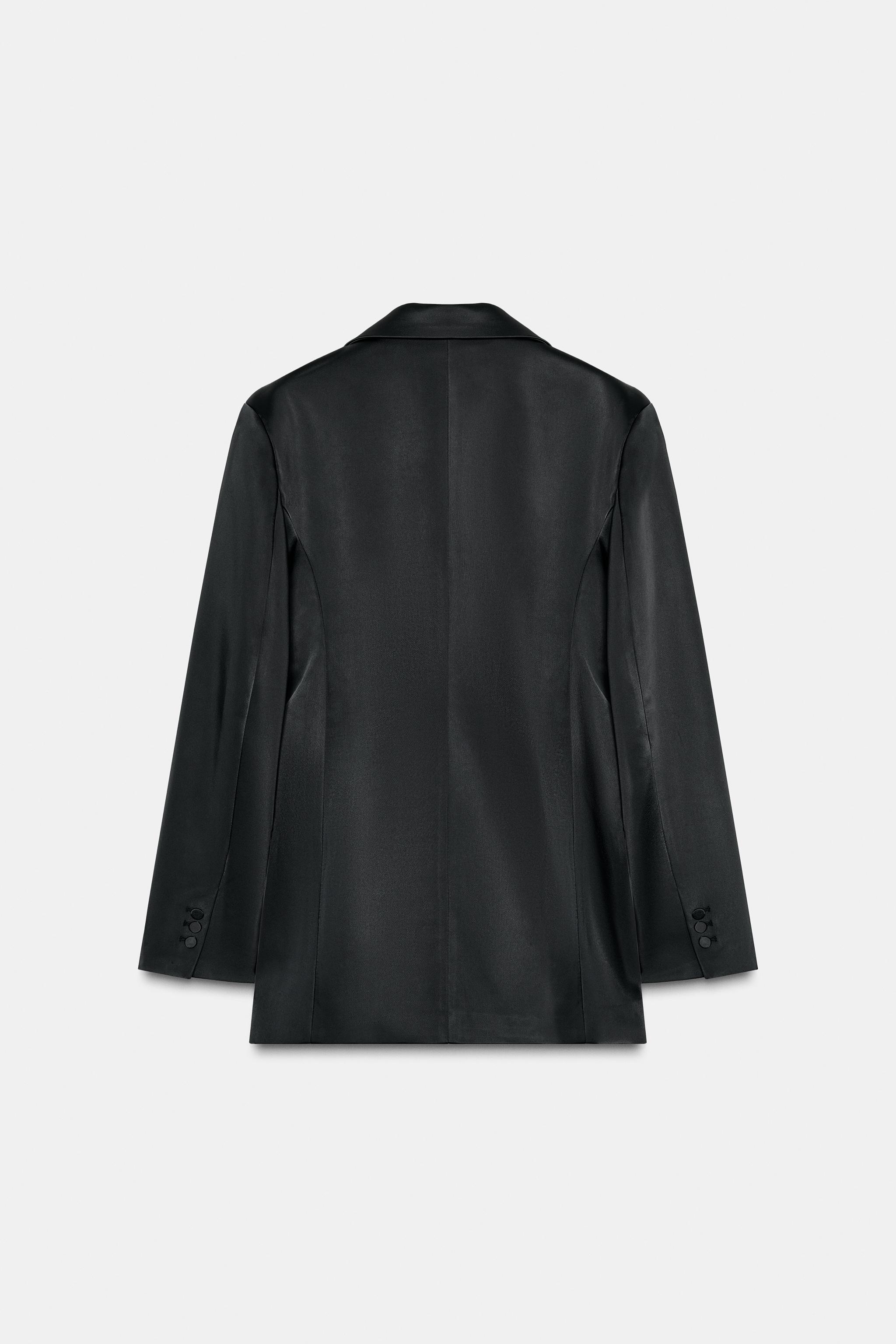 VESTE SATINÉE À BOUTON MULTIPOSITION